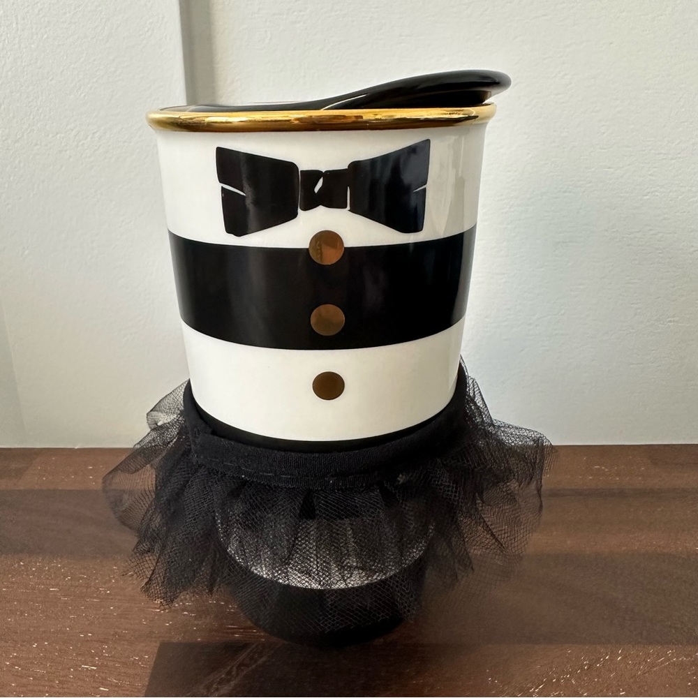 Starbucks 2013 Alice + Olivia Ceramic Tuxedo Tumbler